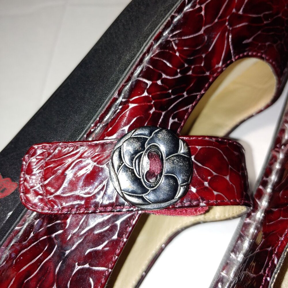 Alegria Paloma Mary Jane Comfort Shoes Red Wine Color Size 6 - Picture 8 of 8